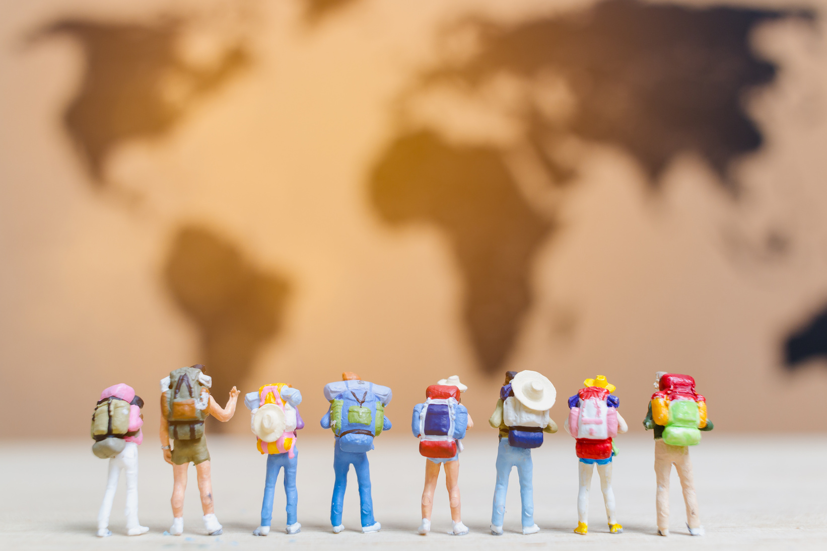 Tiny Figures Global Travel Concept